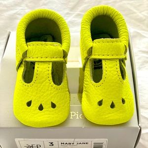 NIB Freshly Picked Neon Green Mary Janes
